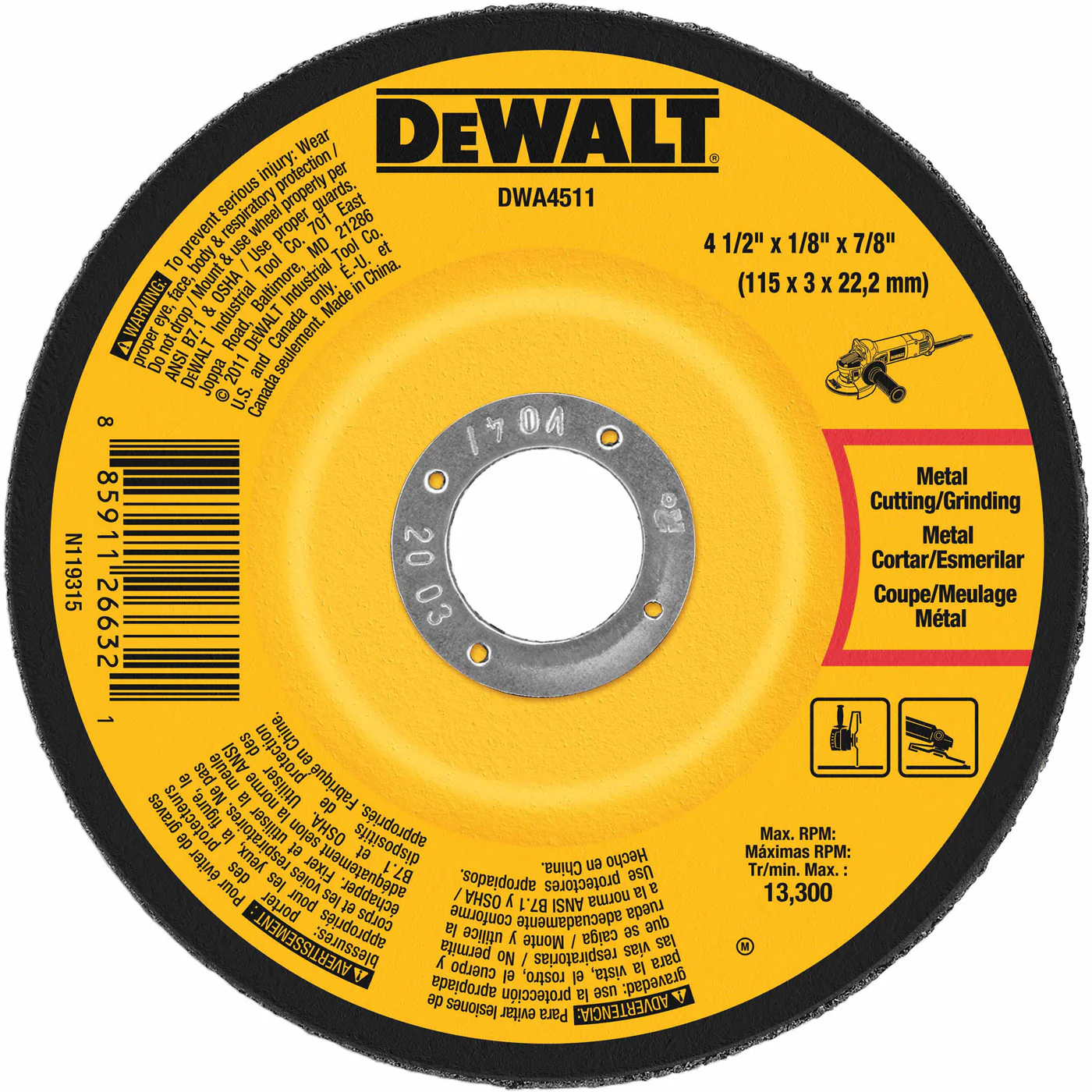 DeWalt DWA4511 4-1/2
