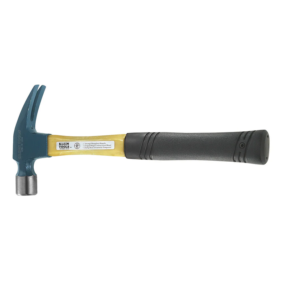 Klein 808-16 Straight-Claw Hammer, Heavy-Duty, 16-Ounce - Mactool Shop