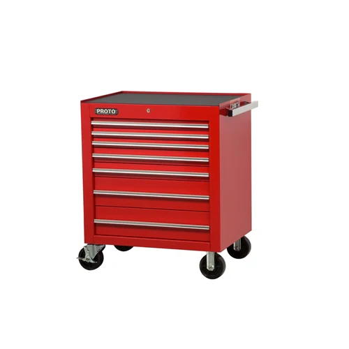 Proto J453441-7RD 34W X25D X 41H Red 7-Drawer Roller Cabinet - Mactool Shop