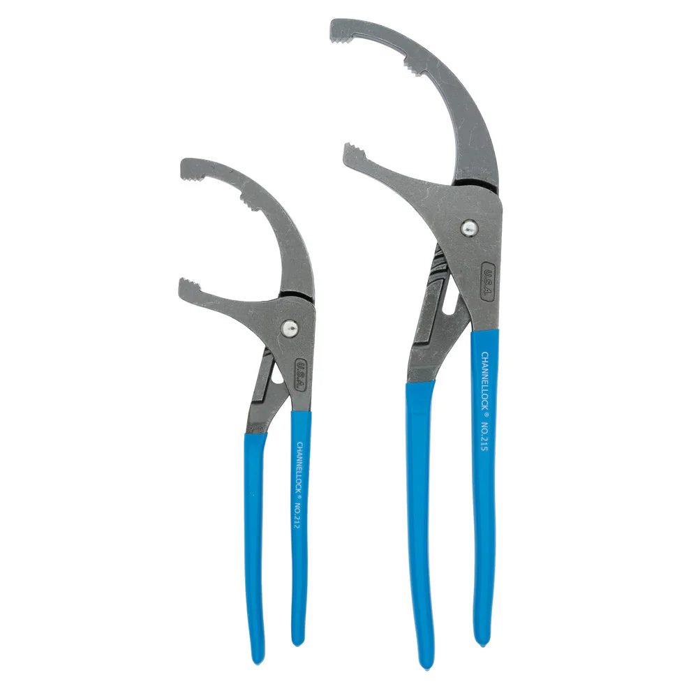 Channellock OF-1 2pc Oil Filter/ PVC Plier Set, 12