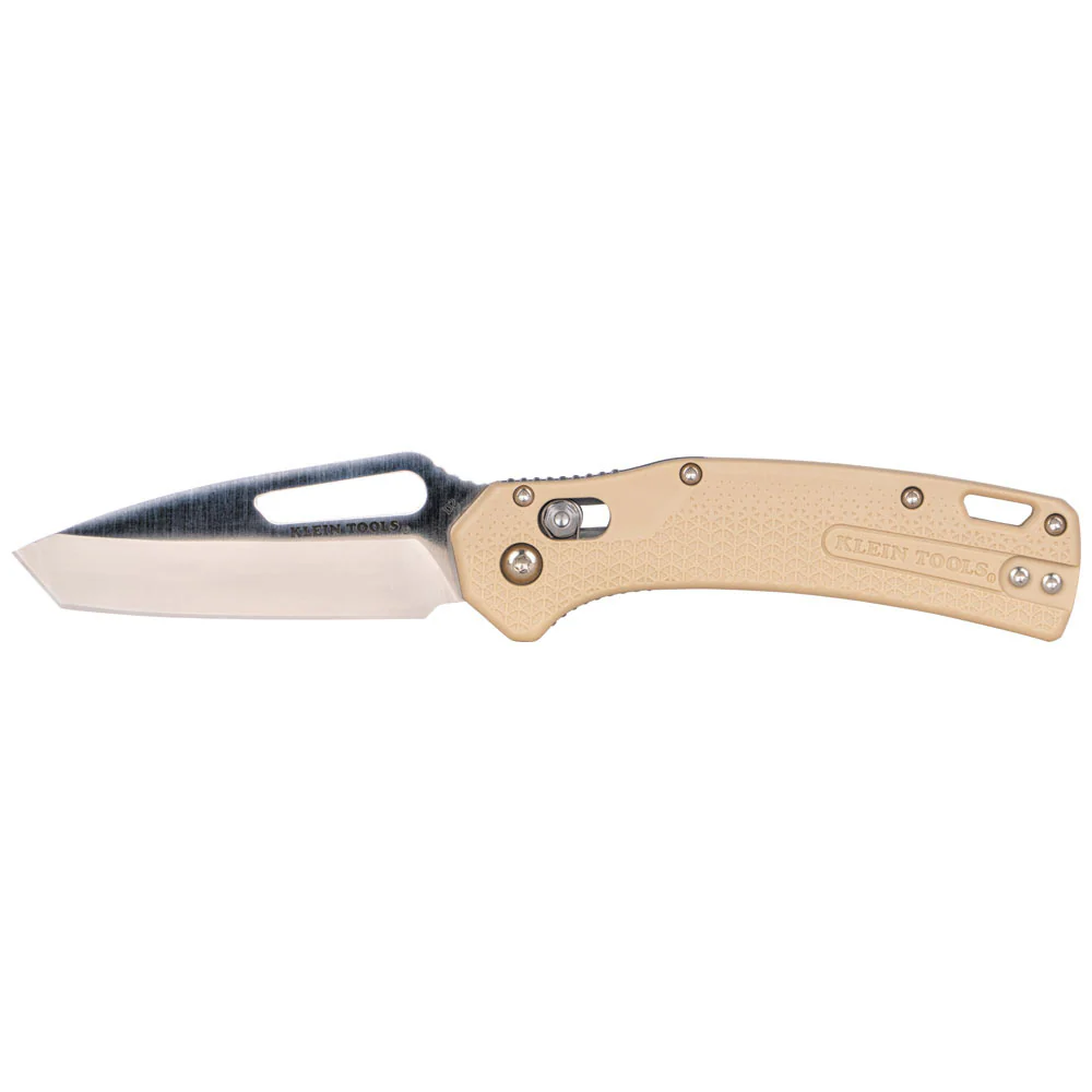 Klein OGK001TNT KTO Resurgence Knife, Tanto Blade, Sand Handle - Mactool Shop