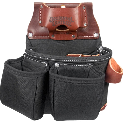 Occidental Leather B8018DB Black OxyLights 3 Pouch Tool Bag with Tape Measure Pouch - Mactool Shop