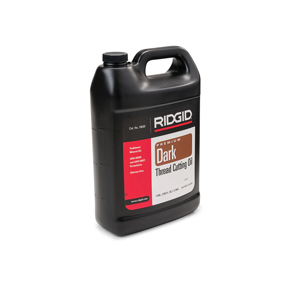 RIDGID 70830 Low Odor Anti-Misting Dark Thread Cutting Oil, 1 Gallon - Mactool Shop