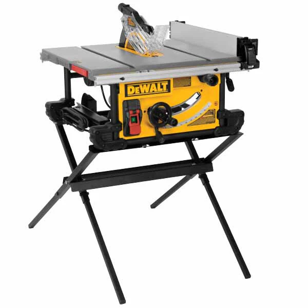 Dewalt DWE7491X Jobsite Table Saw with Scissor Stand, 10