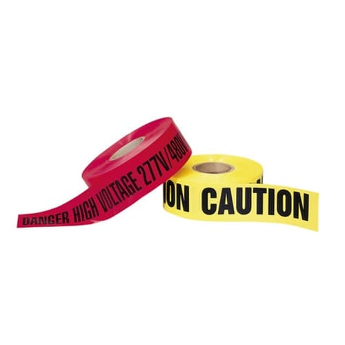 IDEAL 42-051 Barricade Tape, DANGER, Red, 3 in. x 1,000 ft. - Mactool Shop