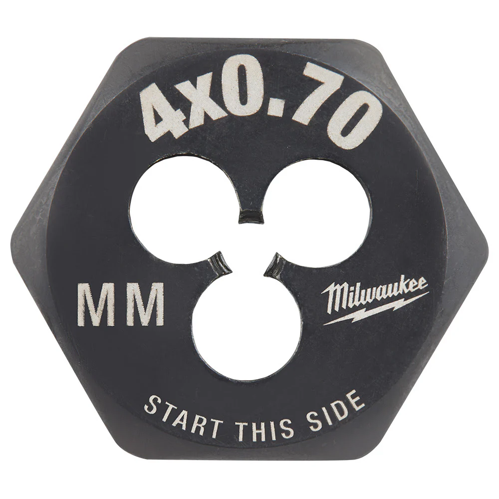 Milwaukee 49-57-5319 M4-0.70 mm 1-Inch Hex Threading Die - Mactool Shop