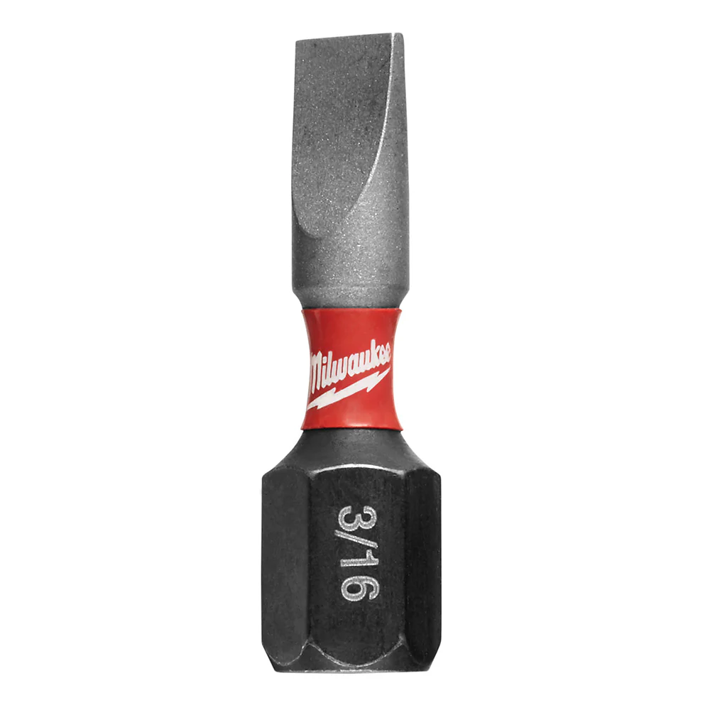 Milwaukee 48-32-4117 SHOCKWAVE™ Impact Slotted 3/16 in. Insert Bits (25 Pack) - Mactool Shop