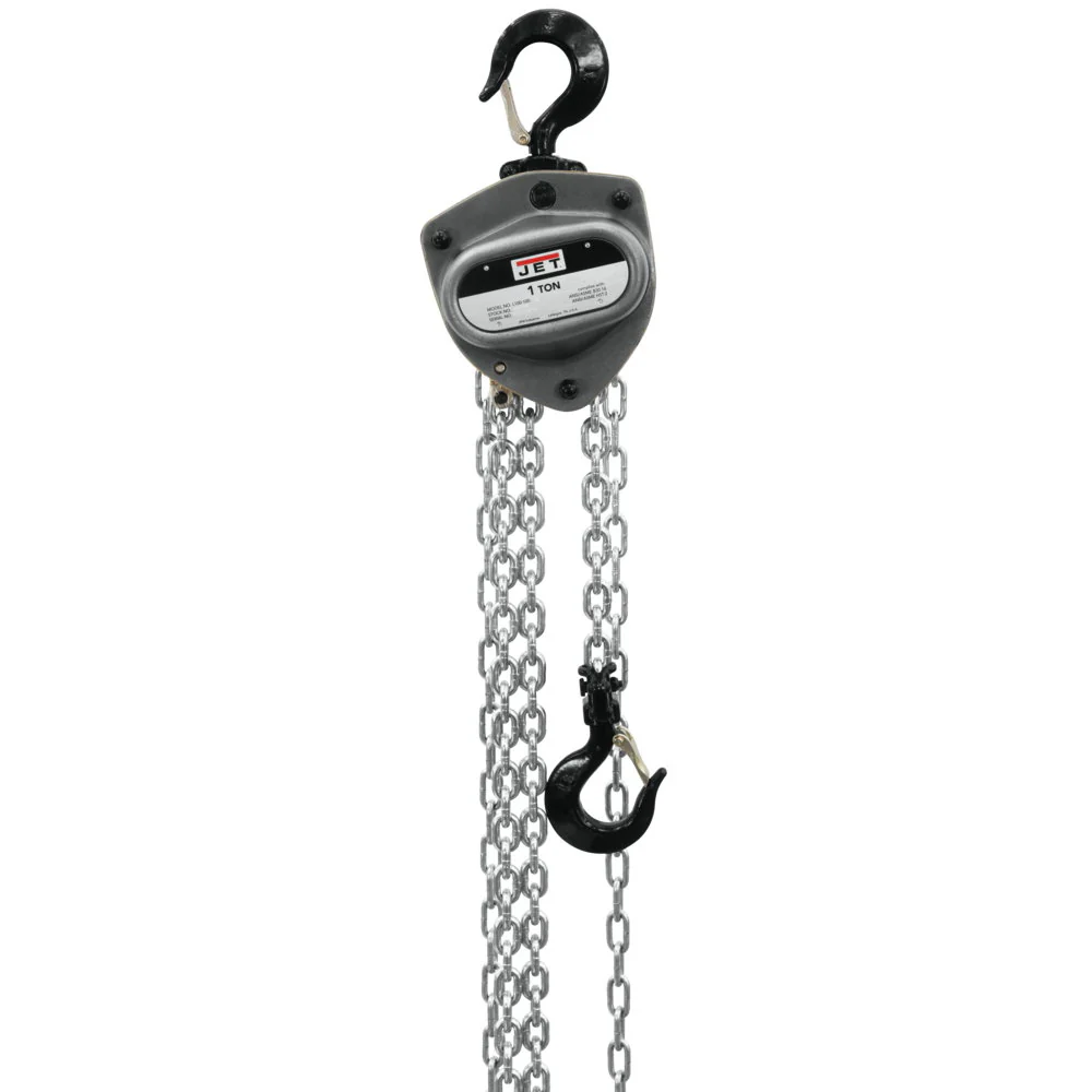 Jet JT9-203130 L-100-100WO-30 1-Ton Hand Chain Hoist 30' Lift, Overload Protection - Mactool Shop