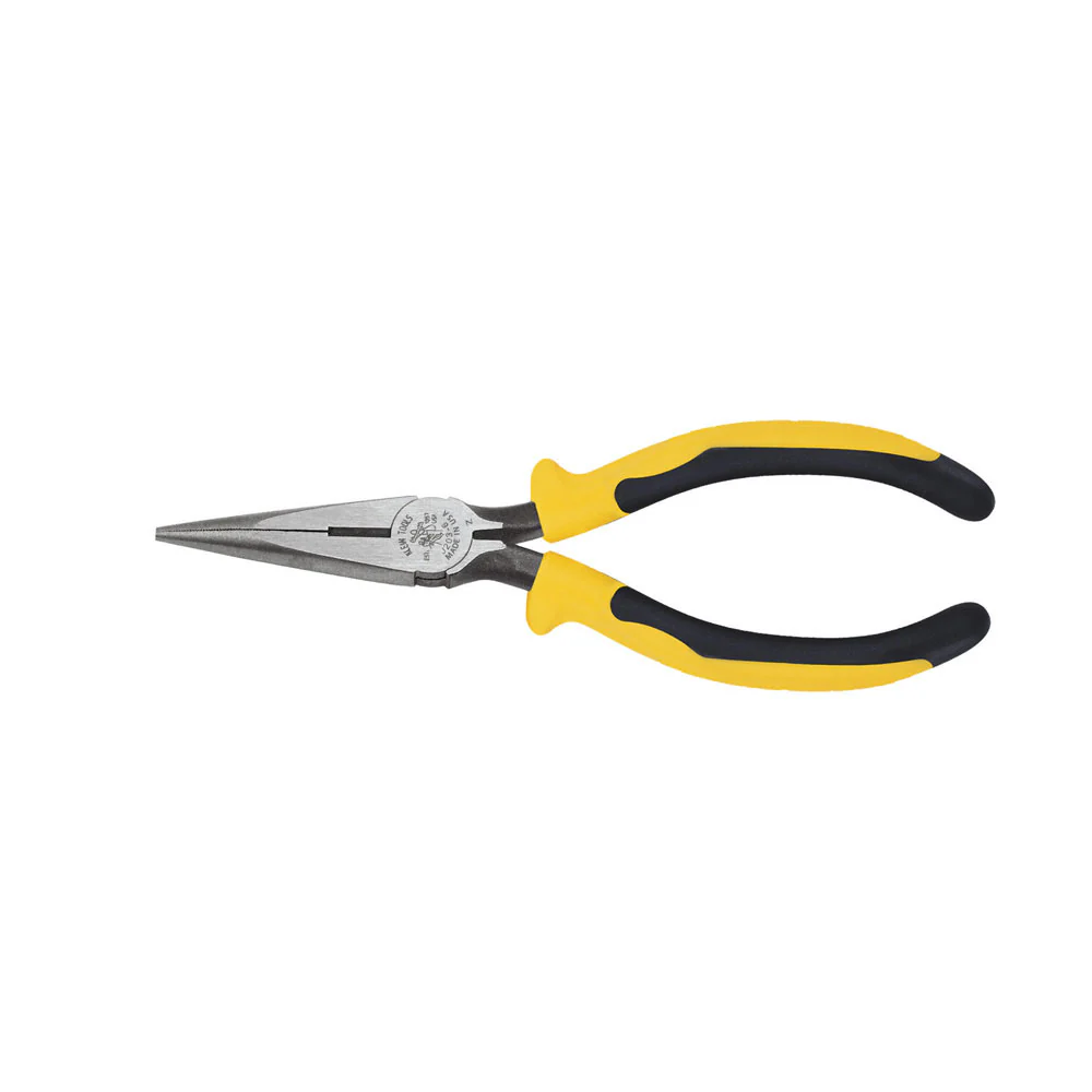 Klein Tools J203-7 Pliers, Long Nose Side-Cutters, 7