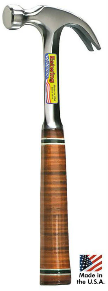 EstWing E20C 20 oz Curve claw hammer with leather grip - Mactool Shop