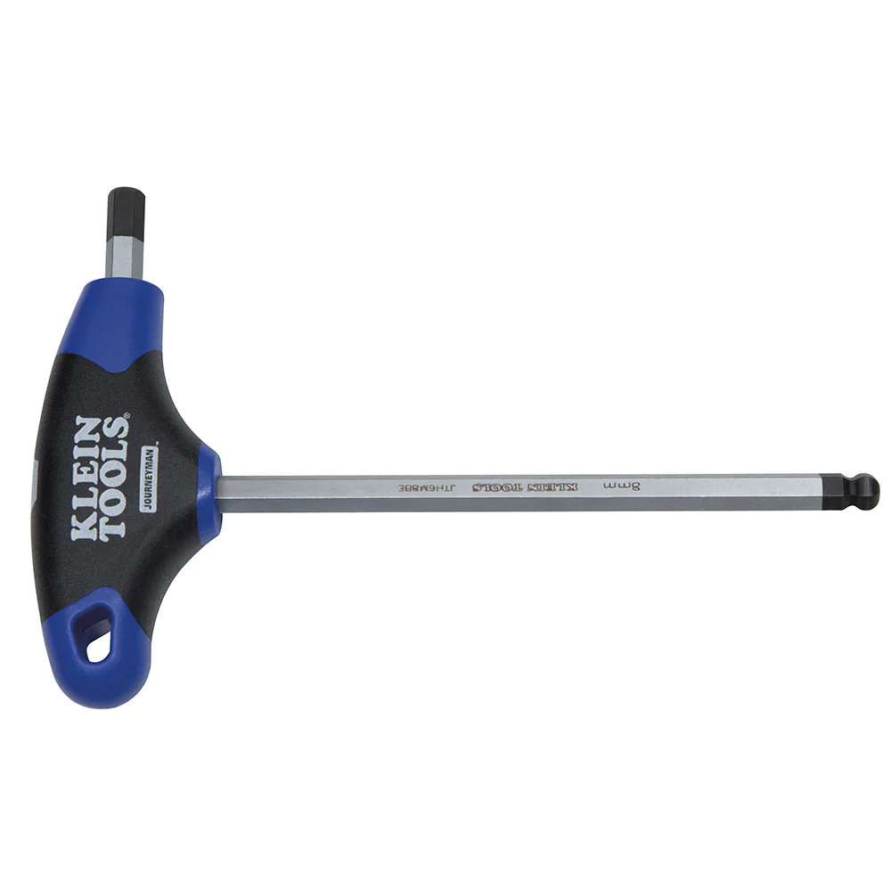 Klein Tools JTH6M3BE 3 mm Ball End Hex Key, Journeyman T-Handle, 6