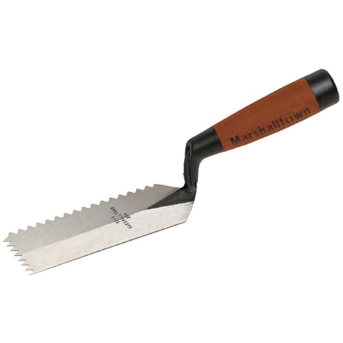 MarshallTown 52VND 11192 - 5 X 2 Notched Margin Trowel 1/4 X 3/16 V-DSHdle - Mactool Shop