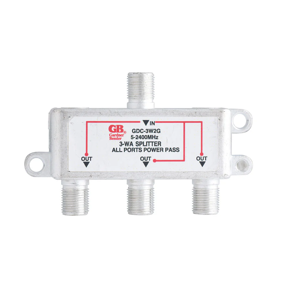 Gardner Bender GDC-3W2G Splitter Satellite/Digital TV 5MHz-2.3GHz 3-Way - Mactool Shop
