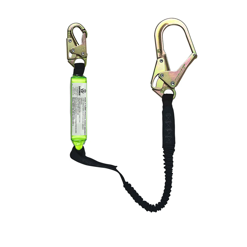 Safewaze FS575 6' Stretch Energy Absorbing Lanyard With Rebar Hook - Mactool Shop
