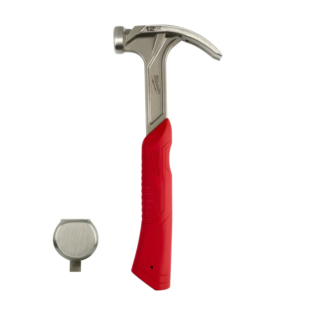 Milwaukee 48-22-9019 12oz Smooth Face Hybrid Claw Finish Hammer - Mactool Shop