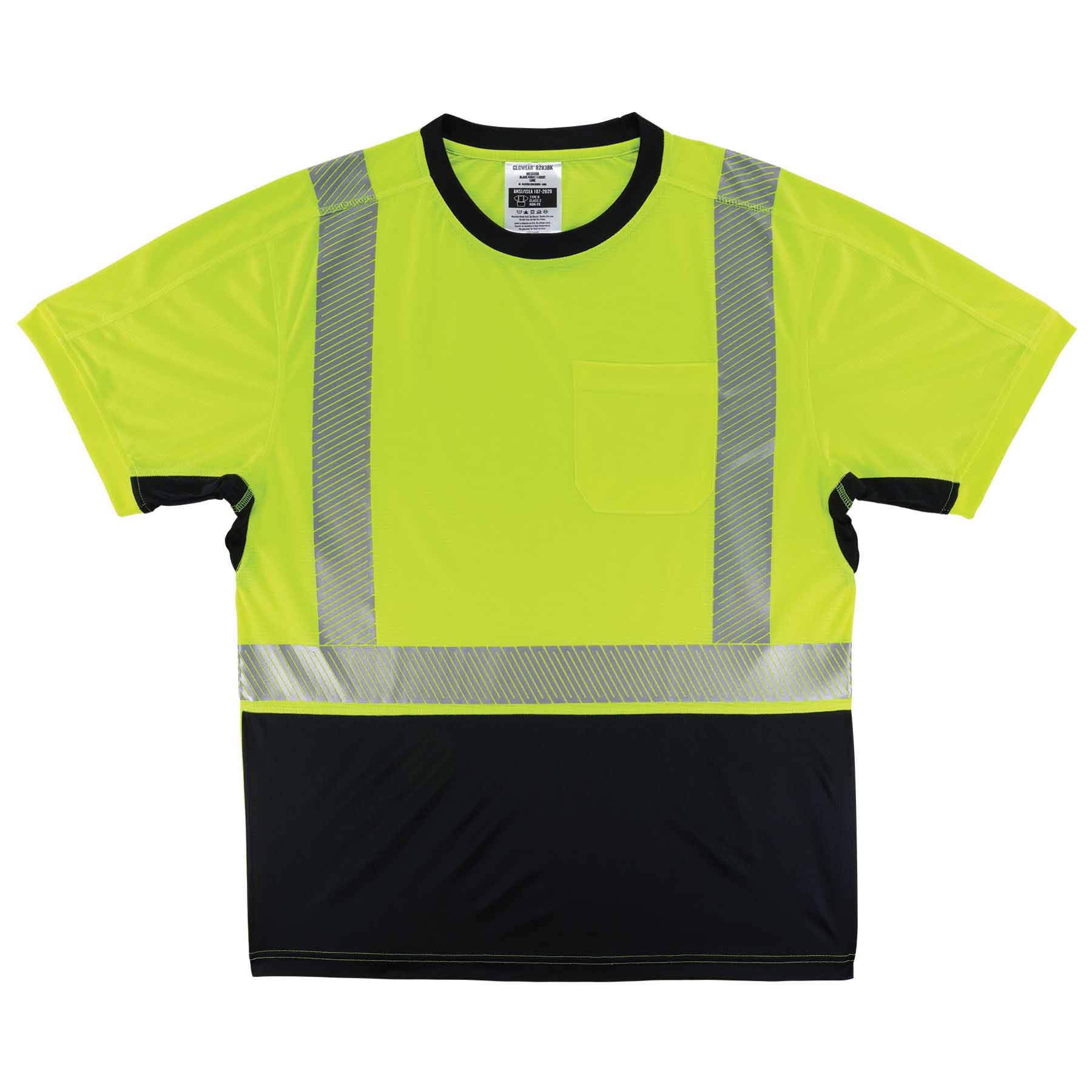 Ergodyne 23509 8283BK 5XL Lime Class 2 Performance T-Shirt - Lightweight - Mactool Shop
