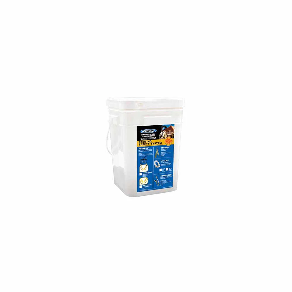 Werner K112104XB7 Roofing Kit in Carton, 30' Deluxe (BA1000 Positioning Harness w/Tongue Buckle Legs) - Mactool Shop