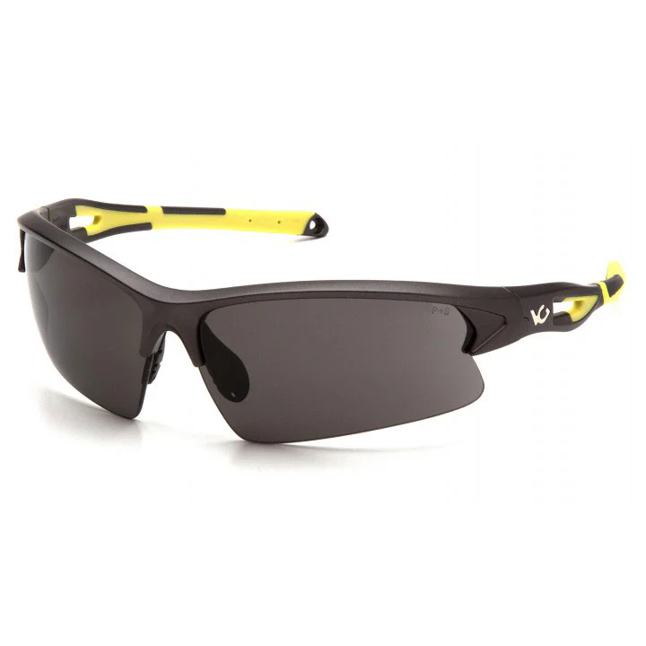 Pyramex VGSGMV1620T Venture Gear Gun Metal Hi-Vis Yellow Frame/Gray Anti-Fog Lens - Mactool Shop