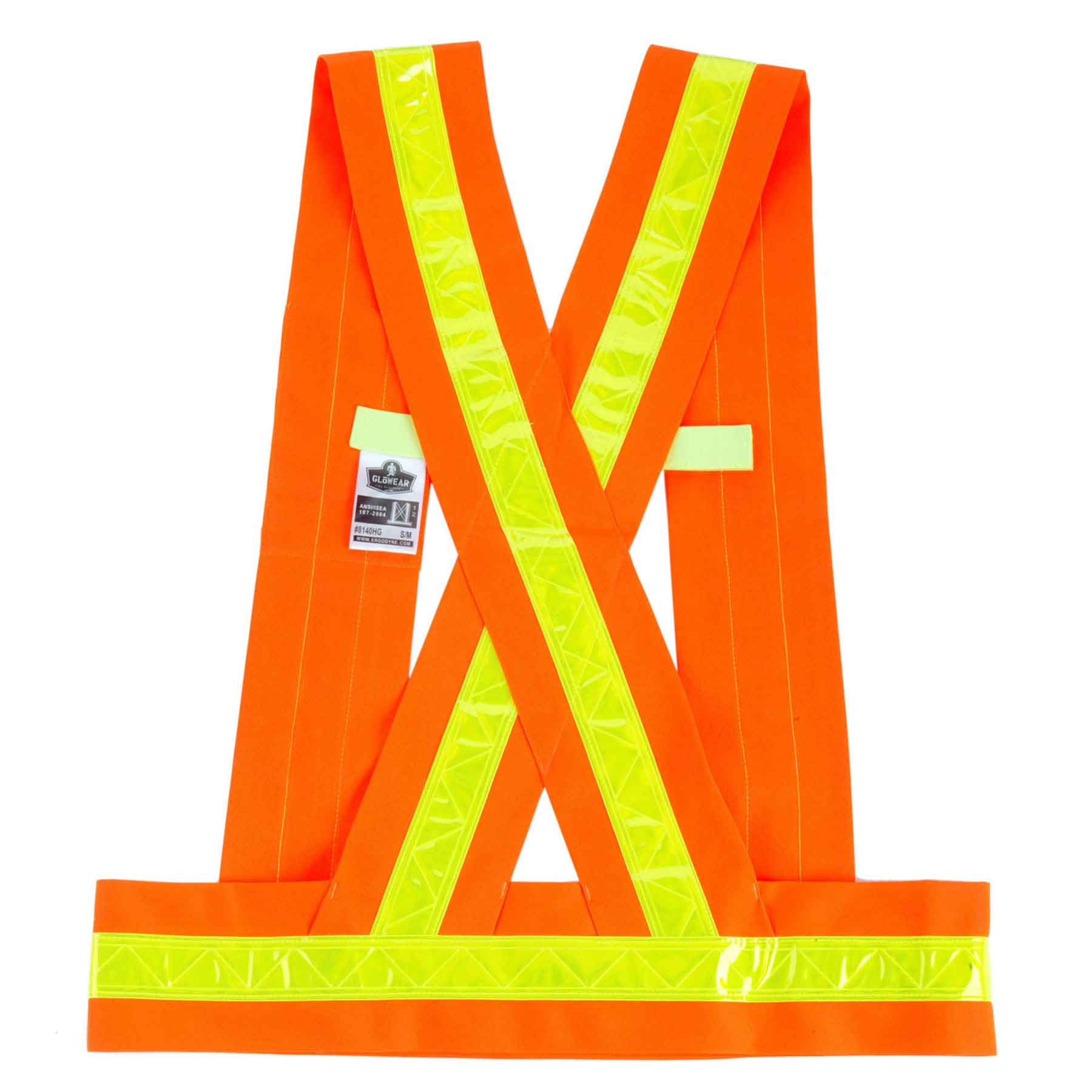 Ergodyne 27019 GloWear 8140BA Type O Class 1 Breakaway Sash, 3XL+, HV Orange - Mactool Shop