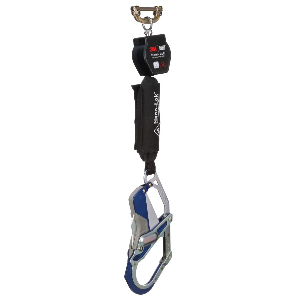 DBI Sala 3100564 Nano-Lok Hot Work Self-Retracting Lifeline with Quick Connect, Web, Comfort Grip Hook, 6' - Mactool Shop