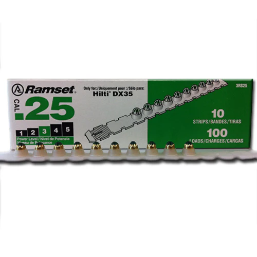 Ramset 3RS25 .25 Caliber Strip Load Green Power 3, 100 Shots - Mactool Shop