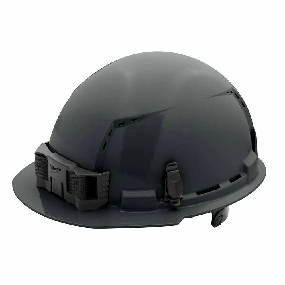 Milwaukee 48-73-1234 Gray Front Brim Vented Hard Hat with 6PT Ratcheting Suspension – Type 1 Class C - Mactool Shop