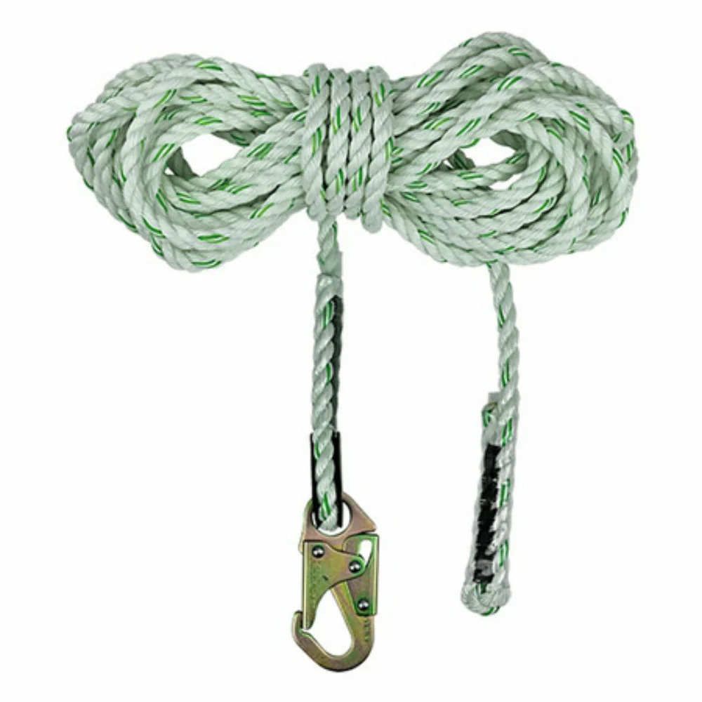 Safewaze FS-700-100 100' Rope Lifeline with Double Locking Snap Hooks - Mactool Shop