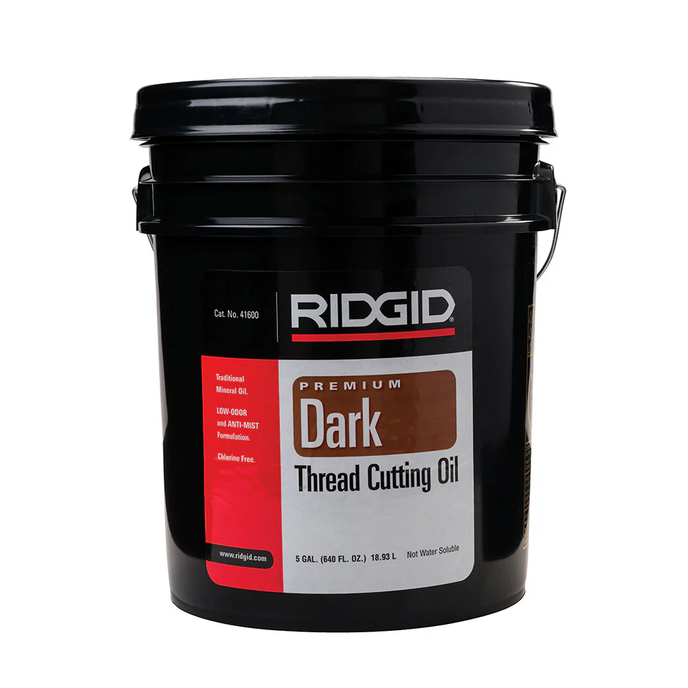 RIDGID 41600 Low Odor Anti-Misting Dark Threading Oil, 5 Gallon - Mactool Shop