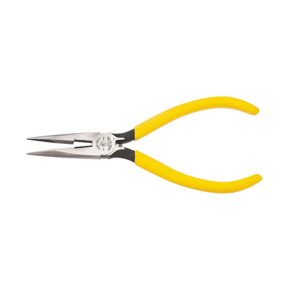 Klein Tools D203-6C Long Nose Pliers with Spring, 6