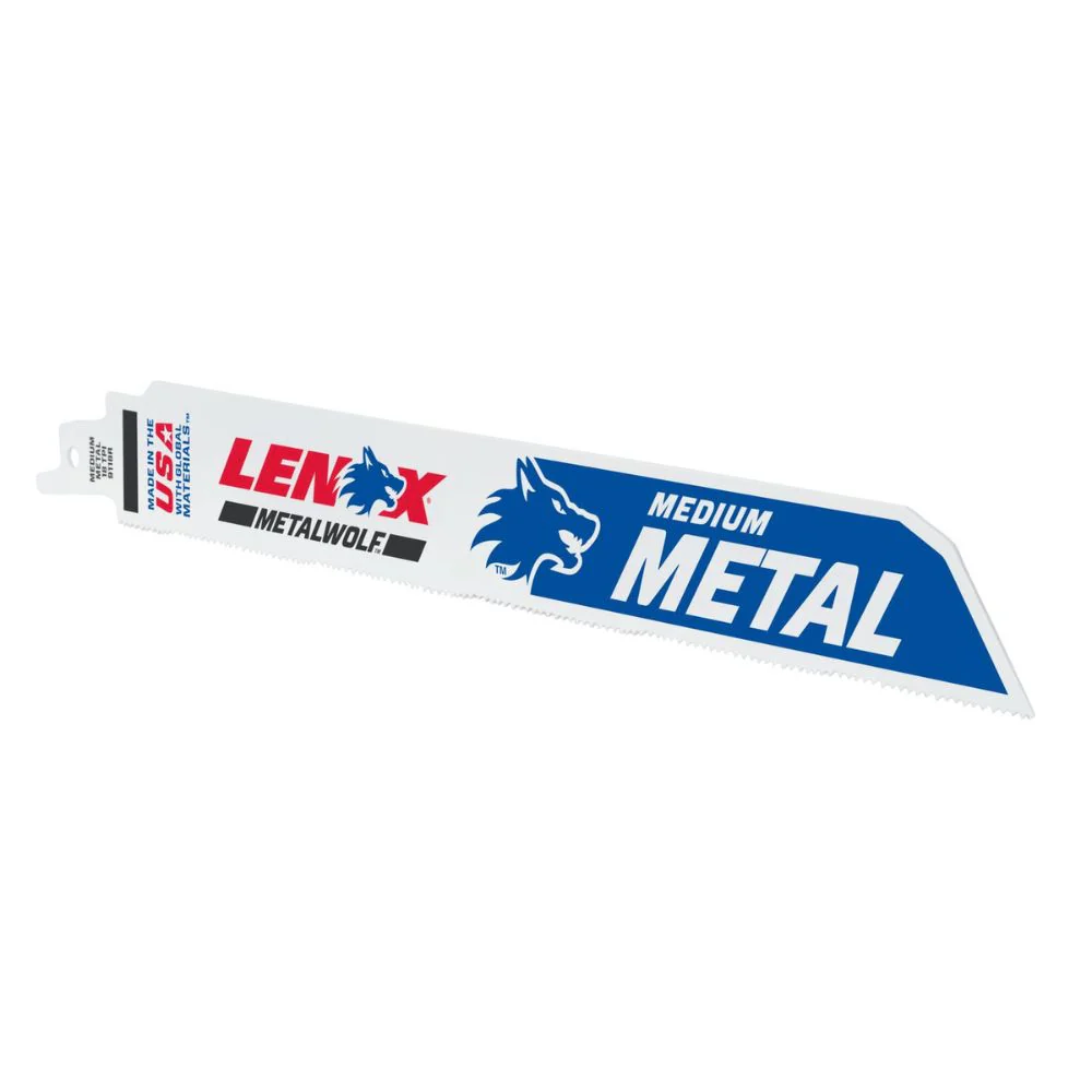 Lenox 20181B9118R METALWOLF 9 in. 18 TPI WAVE EDGE Reciprocating Saw Blade (25 PK) - Mactool Shop