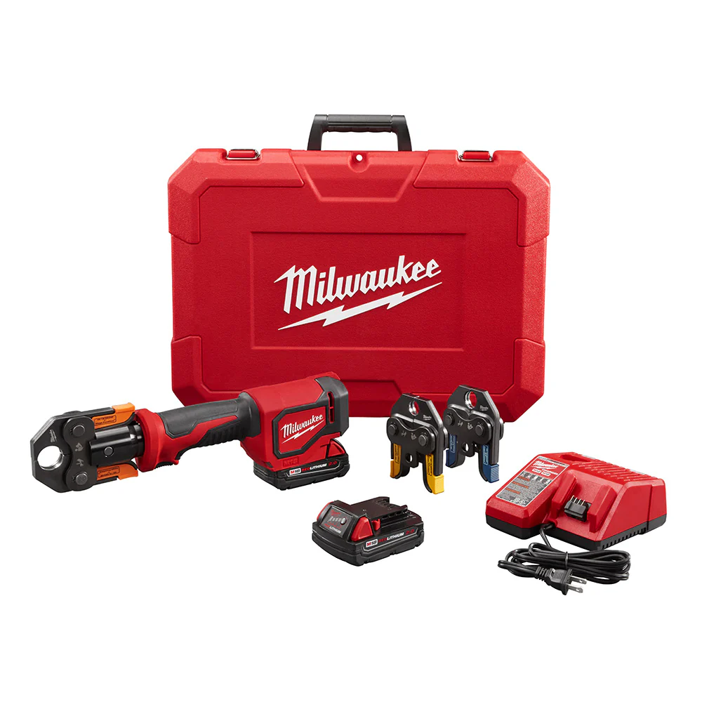 Milwaukee 2674-22P M18 Short Throw Press Tool Kit with Viega PureFlow Jaws - Mactool Shop