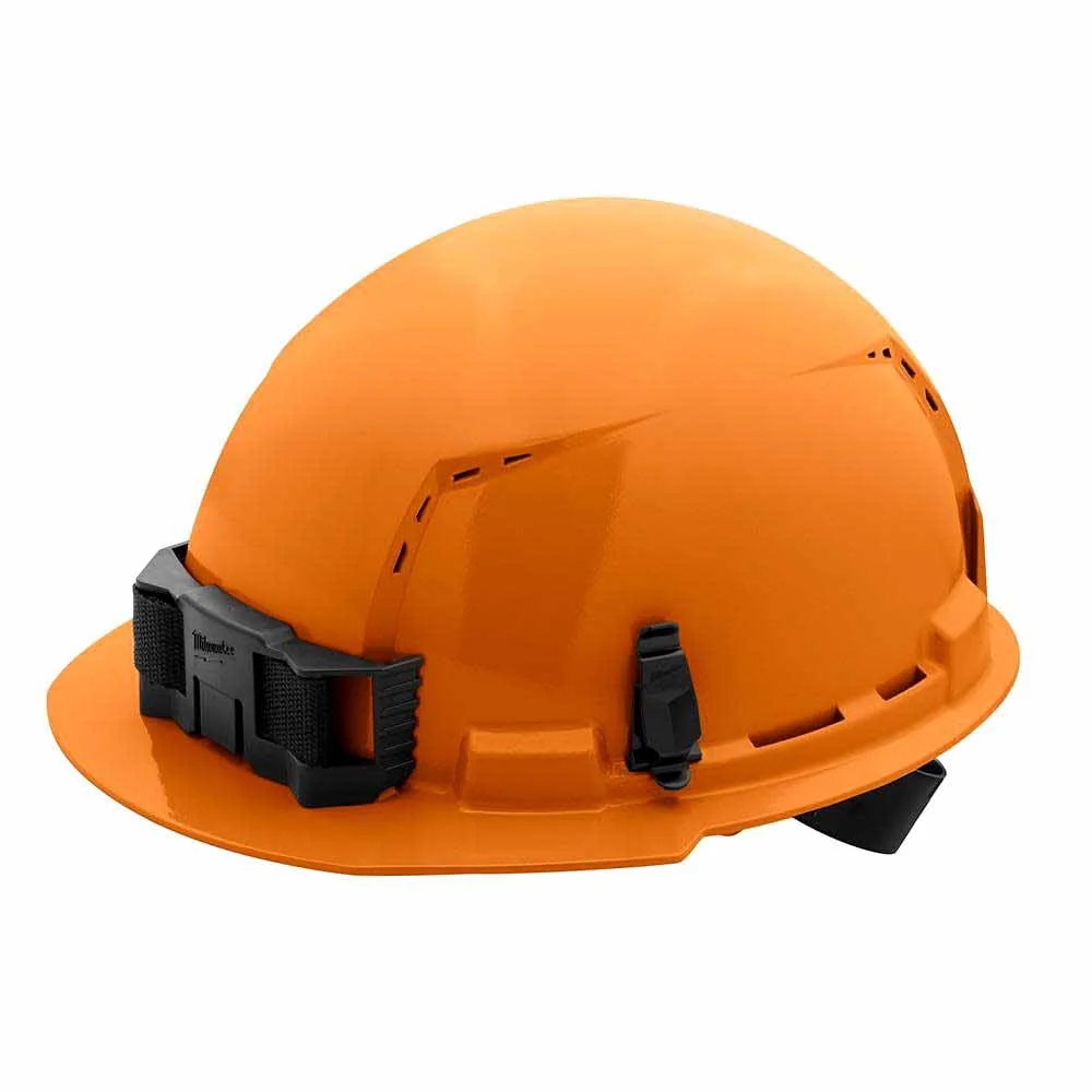 Milwaukee 48-73-1212 Orange Front Brim Vented Hard Hat with 4PT Ratcheting Suspension – Type 1 Class C - Mactool Shop