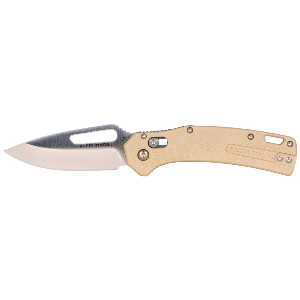 Klein OGK000TNT KTO Resurgence Knife, Drop Point Blade, Sand Handle - Mactool Shop