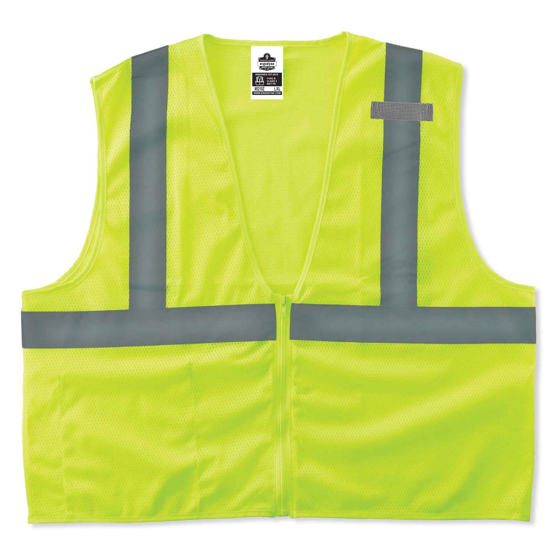 Ergodyne 21057 GloWear 8210Z Type R Class 2 Economy Mesh Vest, 2XL/3XL, HV Lime - Mactool Shop