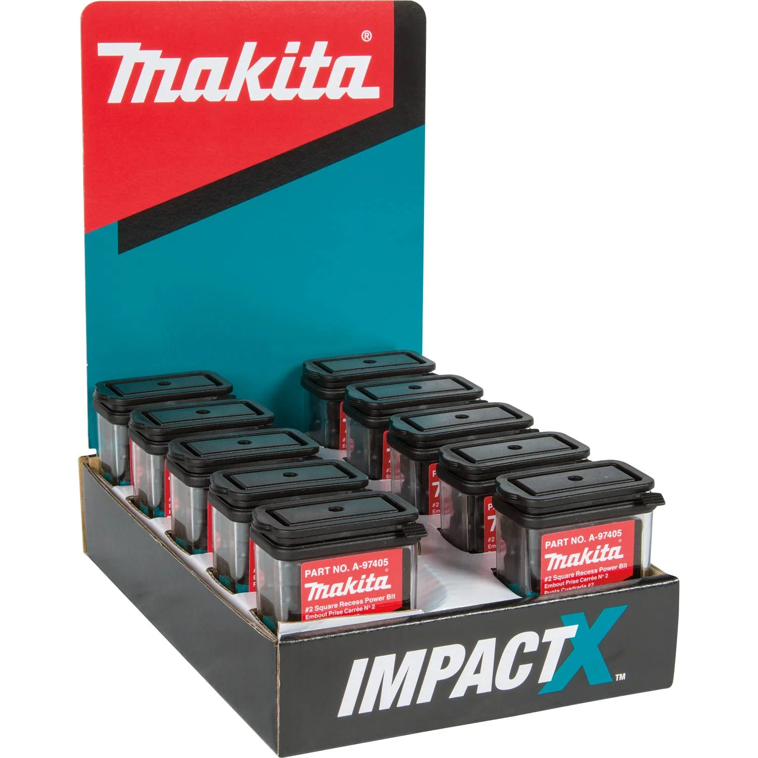 Makita A-97405-10 ImpactX #2 Square Recess 2