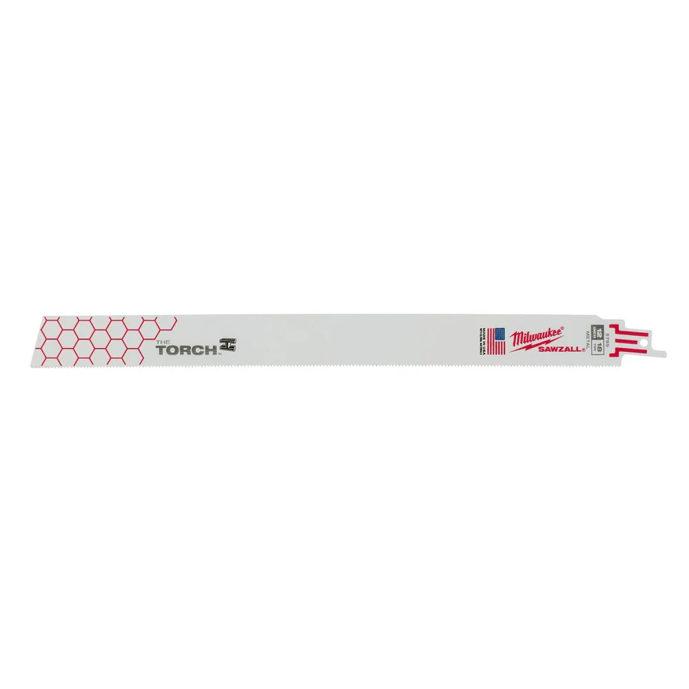 Milwaukee 48-00-8789 Super Sawzall Blade 18 Teeth per Inch 12-Inch Length, Torch, 25 Pack - Mactool Shop