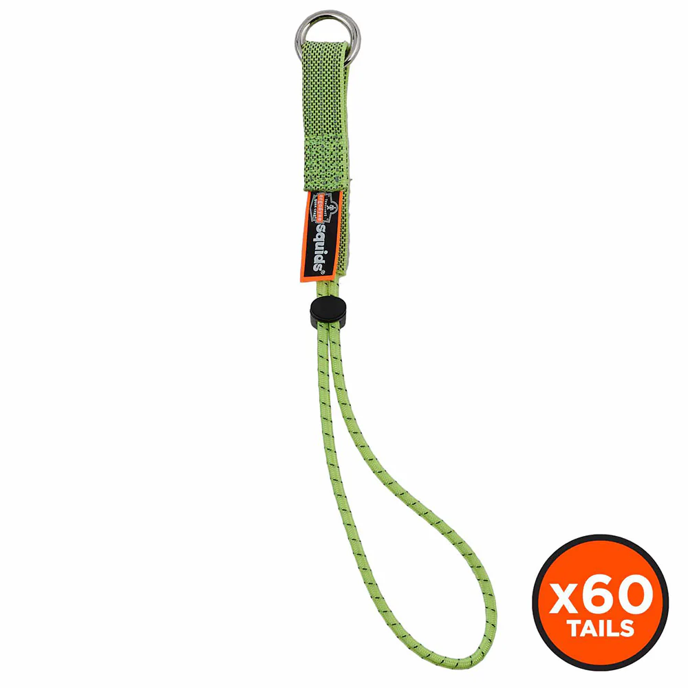 Ergodyne 19767-BULK Squids 3703 Elastic Loop Tool Tails - 15lbs 60-Pack, Lime - Mactool Shop
