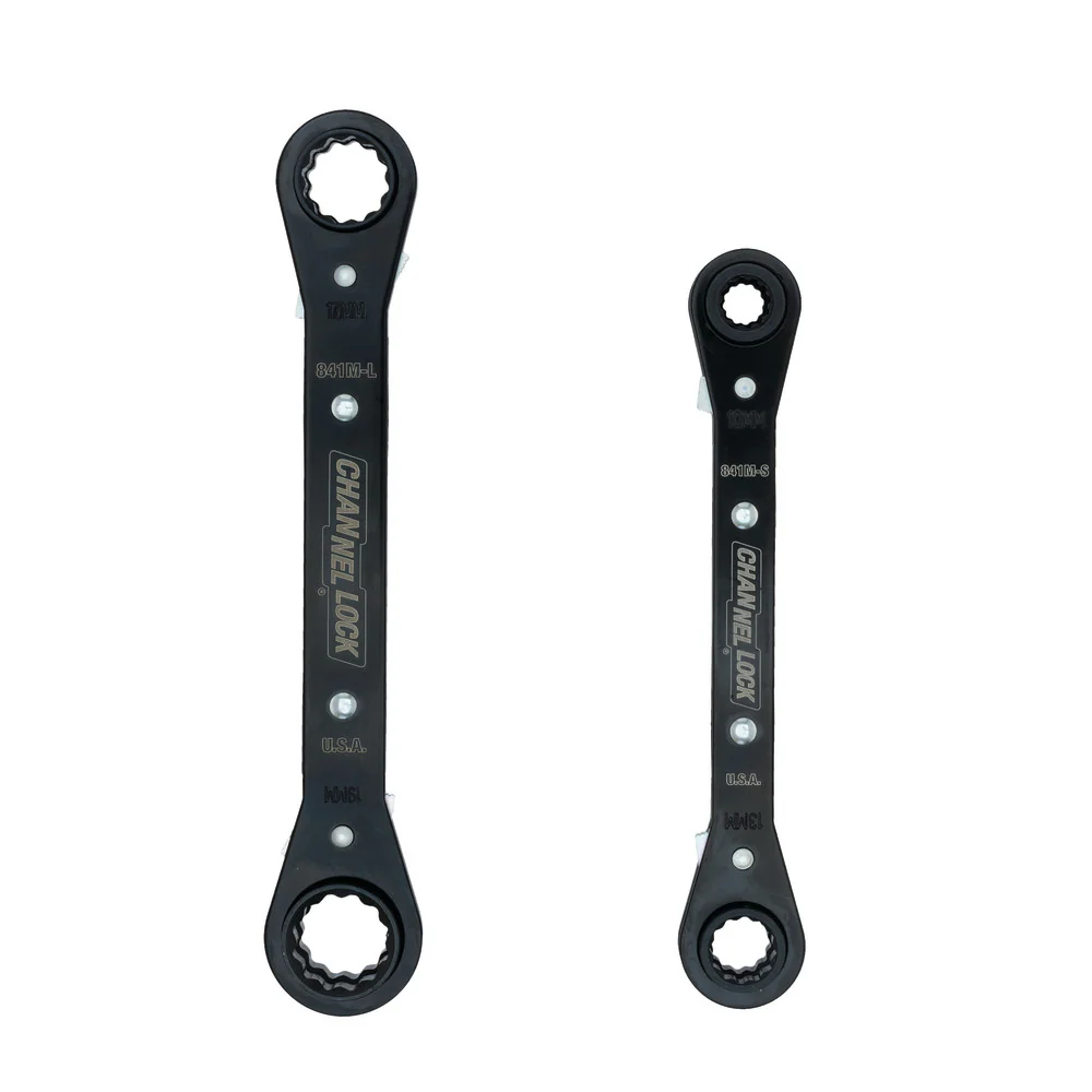 Channellock 841M 2pc Ratcheting Wrench Set, 8 Metric Sizes - Mactool Shop