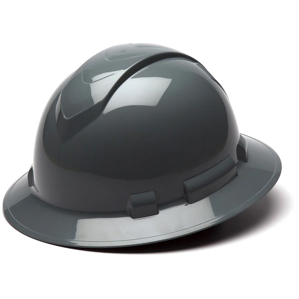 Pyramex HP54113 Ridgeline Hard Hat Full Brim 4 Pt Ratchet Suspension, Slate - Mactool Shop