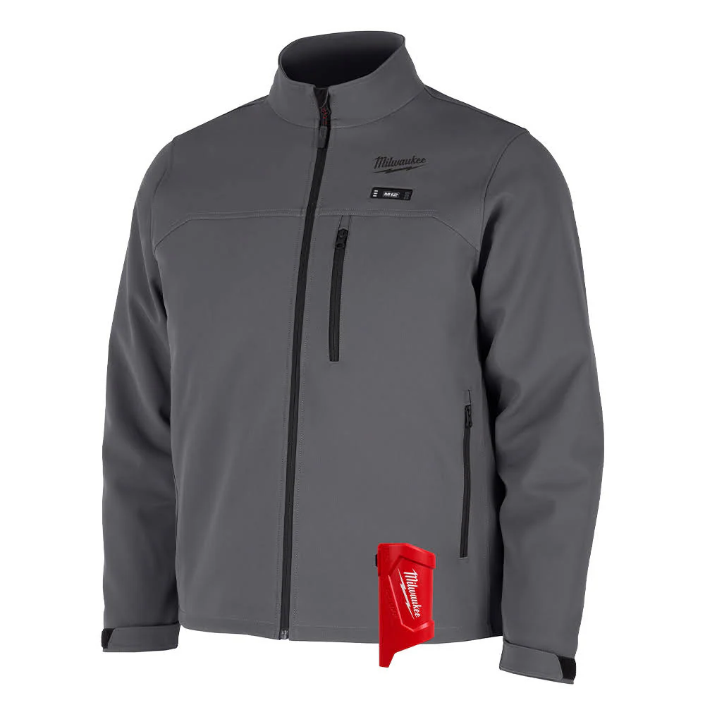 Milwaukee M100G-20 M12 Heated Gray Toughshell Jacket Only - Mactool Shop
