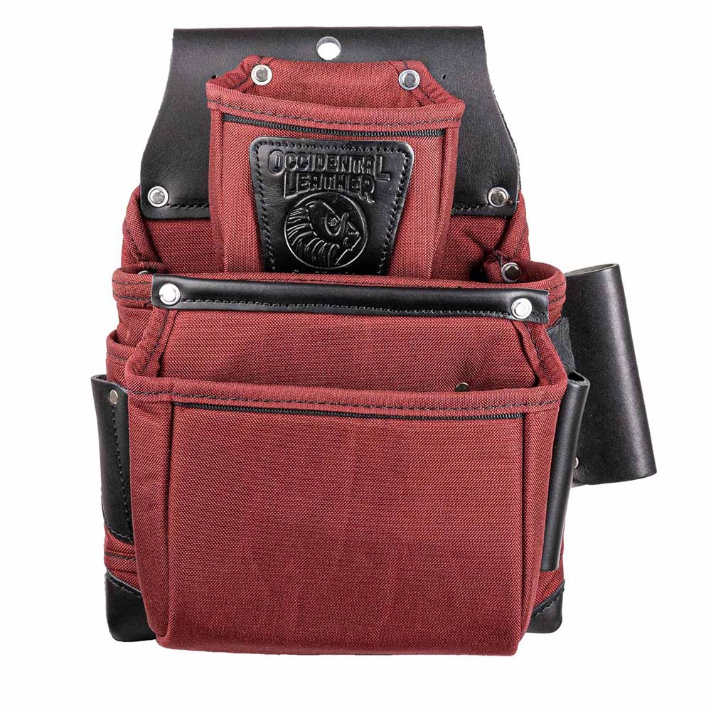 Occidental Leather R8060 OxyLights 3 Pouch Fastener Bag - Red & Black - Mactool Shop