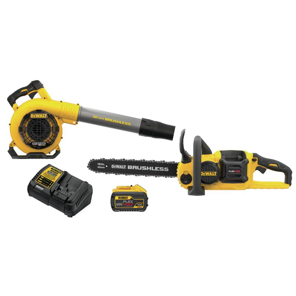 Dewalt DCKO667X1 60V MAX FlexVolt Blower and Chainsaw Combo Kit - Mactool Shop
