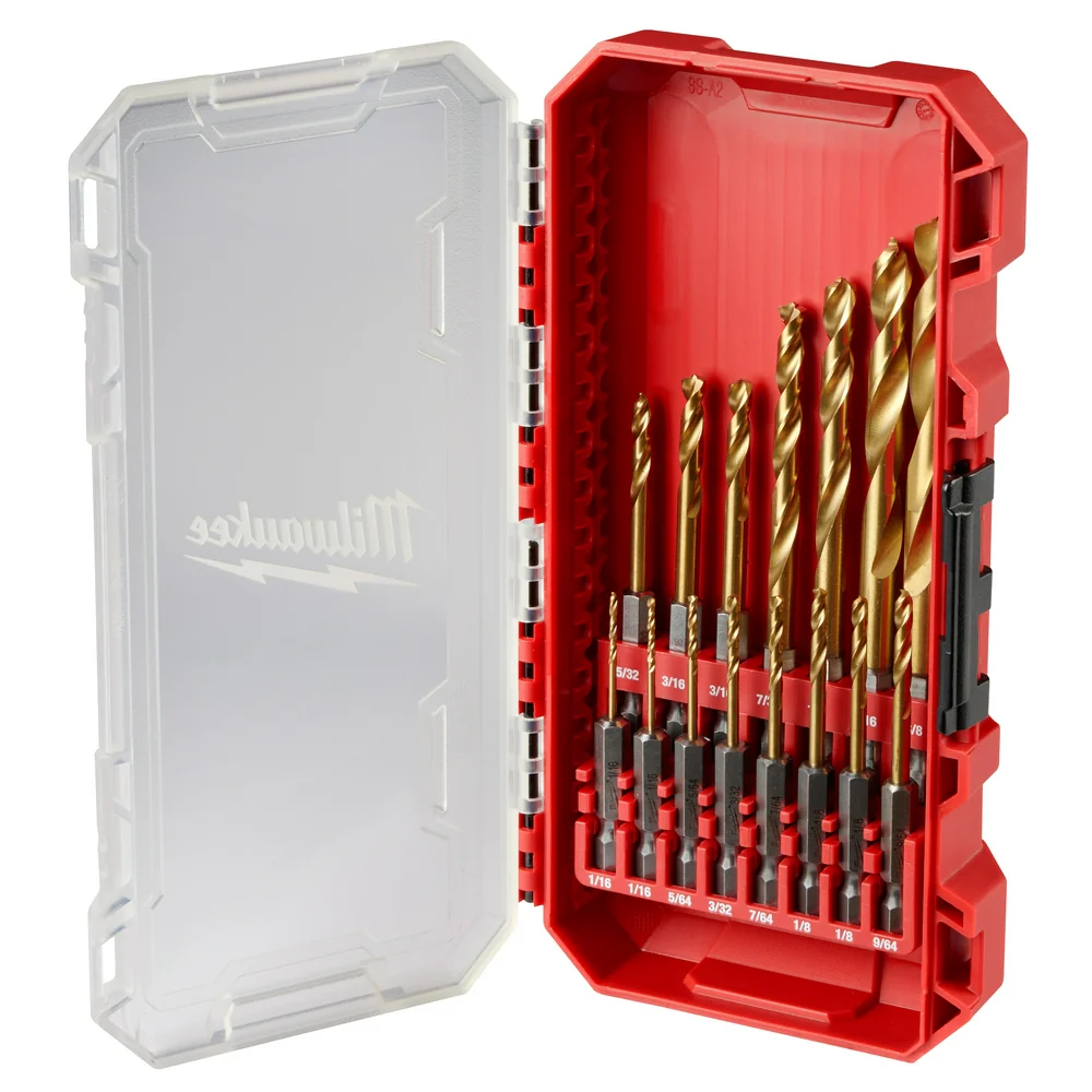 Milwaukee 48-89-4670 SHOCKWAVE Impact Duty RED HELIX Titanium Drill Bit Set - 15PC - Mactool Shop