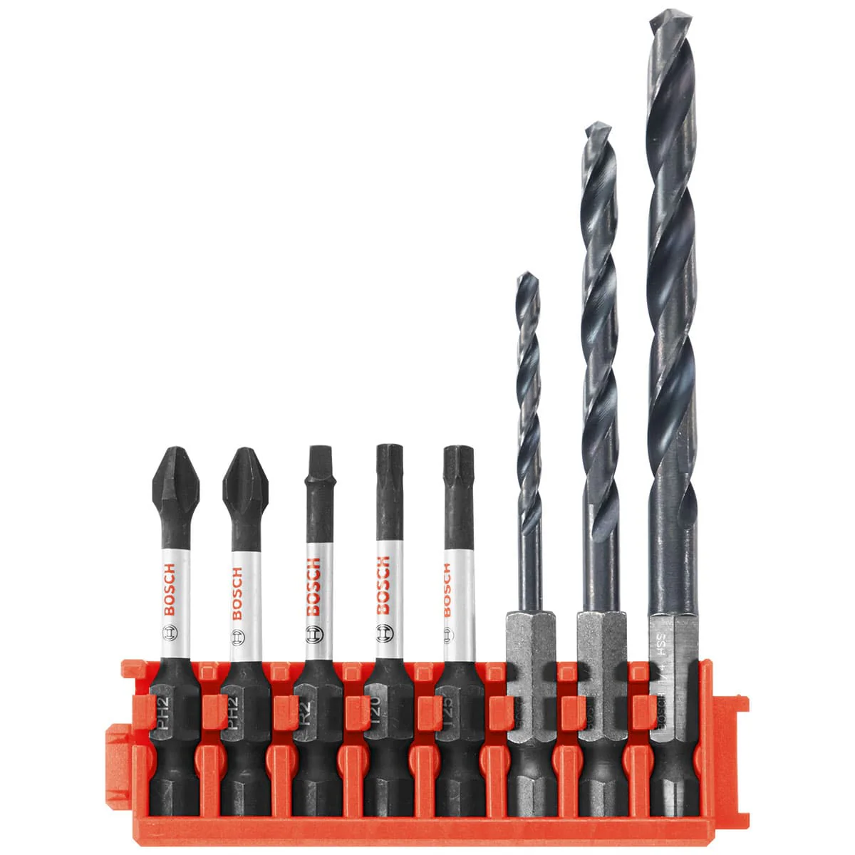Bosch CCSDDV08 8-Pc Impact Tough Black Oxide Drill and Drive Bits - Mactool Shop
