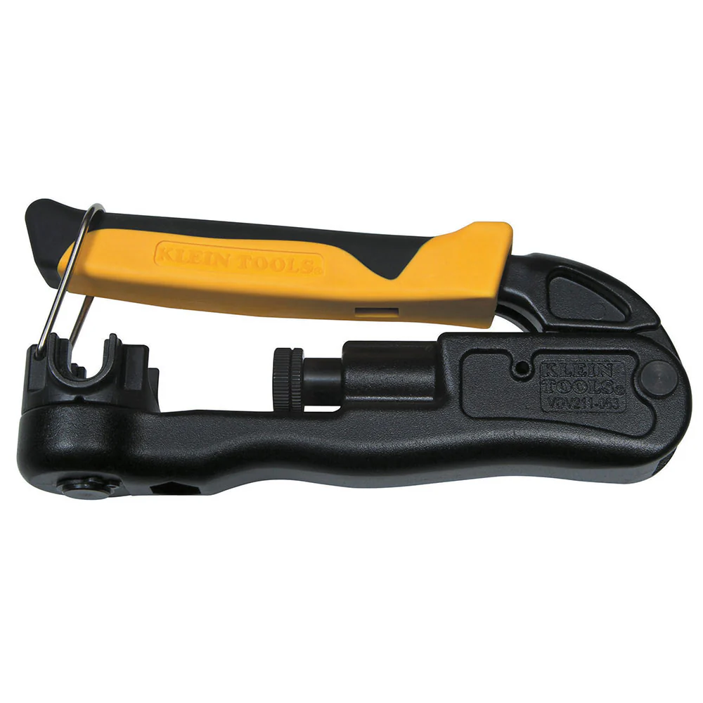 Klein VDV211-063 Compression Crimper Lateral RG58, RG59, RG62, RG6, RG6Q, RG7, RG11 - Mactool Shop