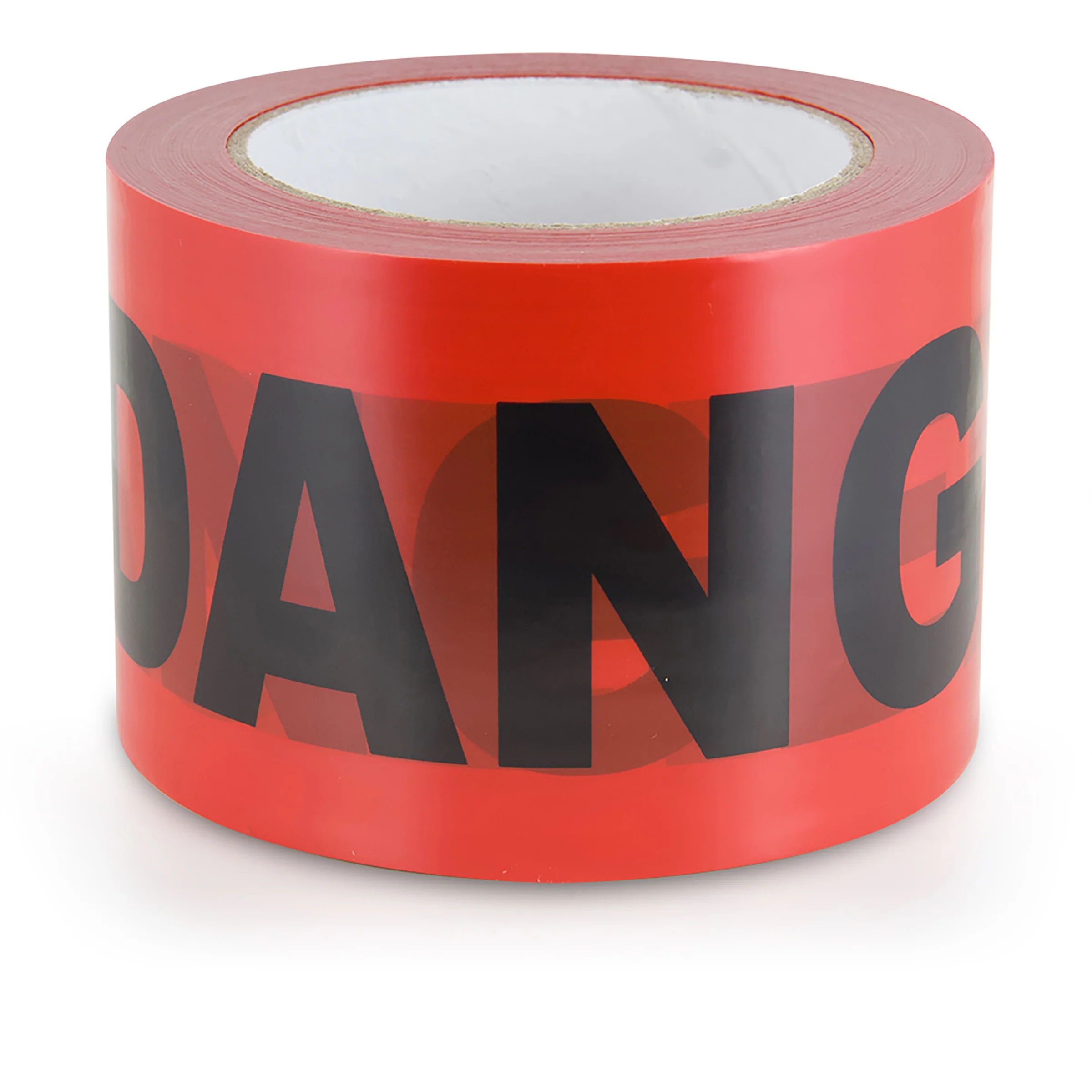 Intertape 600RD 300 BARRICADE 2 mil Printed PE Ribbon - Red 3