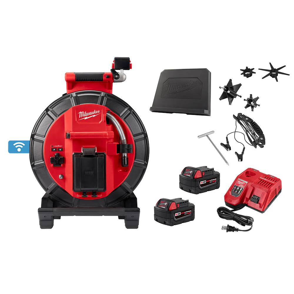 Milwaukee 3973-22 M18 120' Mid-Stiff Modular Pipeline Inspection System - Mactool Shop
