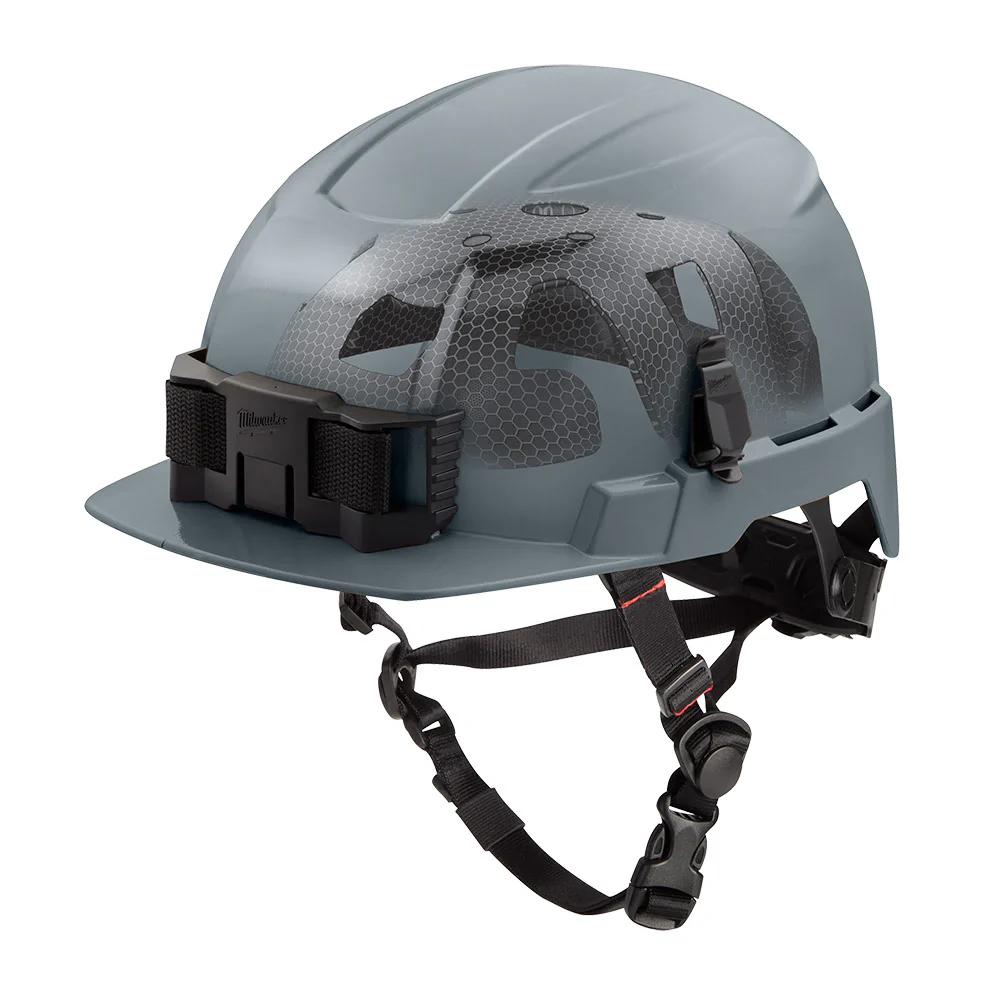 Milwaukee 48-73-1381 BOLT Gray Front Brim Safety Helmet with IMPACT ARMOR Liner (USA) - Type 2, Class E - Mactool Shop