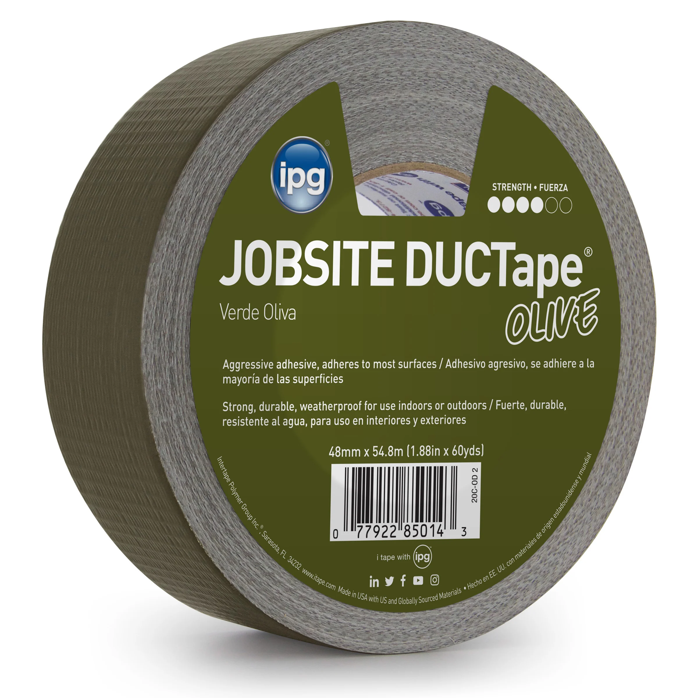 Intertape 20C-OD 2 AC20 Colors 9 Mil Utility Duct Tape - ODR 48MM X 54.8M IPG-IPG 24 - Mactool Shop