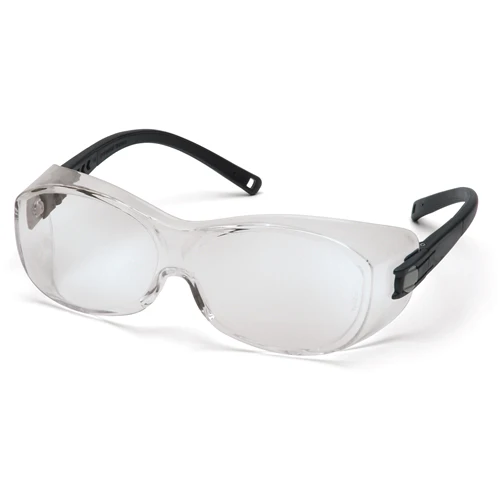 Pyramex S3510STJ OTS Eyewear Clear Anti-Fog Lens Safety Glasses with Black Temples - Mactool Shop